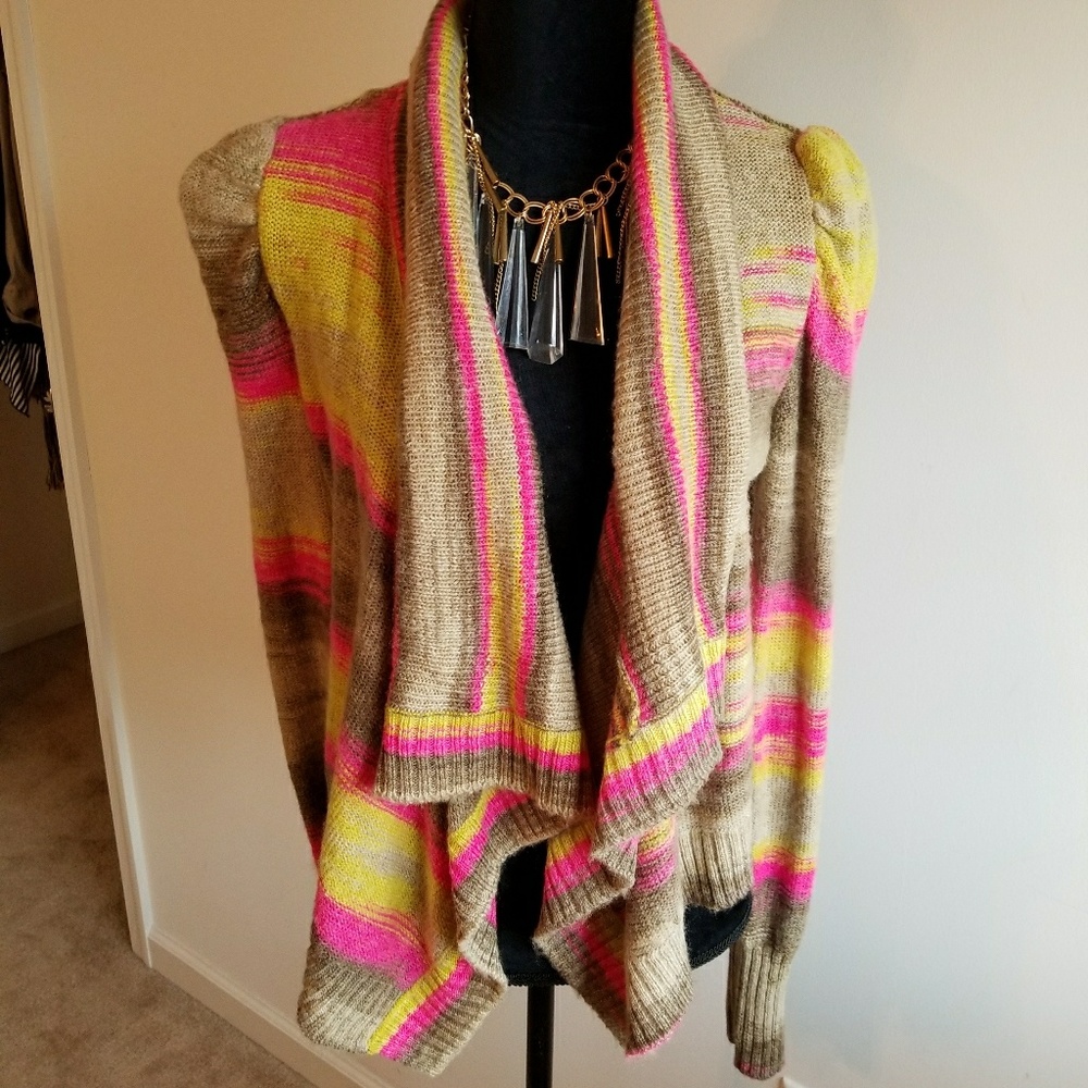 Size L Multi colored cardigan